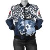 Tonga Polynesian Bomber Jacket (Women) - Tongan Pride (Blue) - BN15 Bomber Jacket