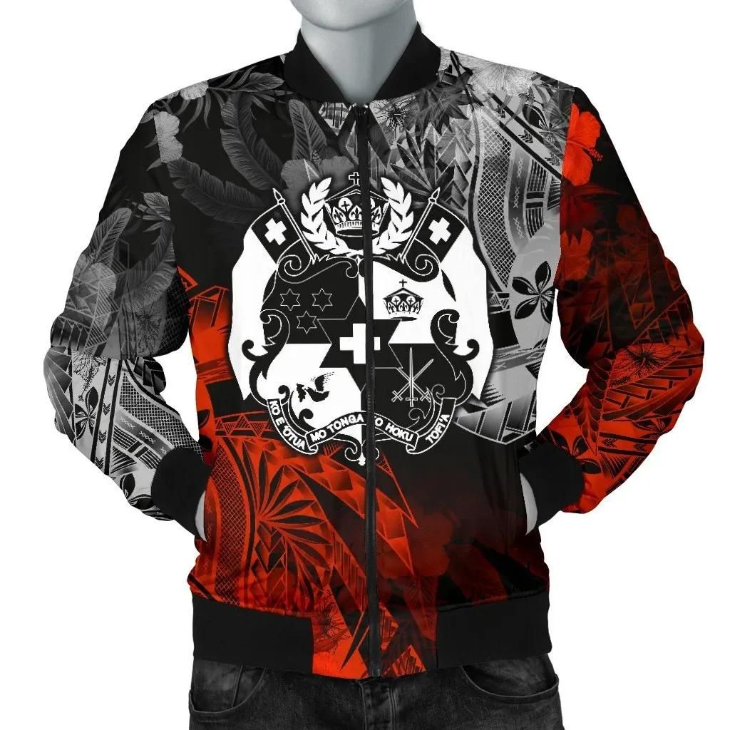 Tonga Polynesian Bomber - Vintage Polynesian Style - BN1525 Bomber Jacket Tonga Polynesian Bomber - Vintage Polynesian Style - BN1525 Bomber Jacket