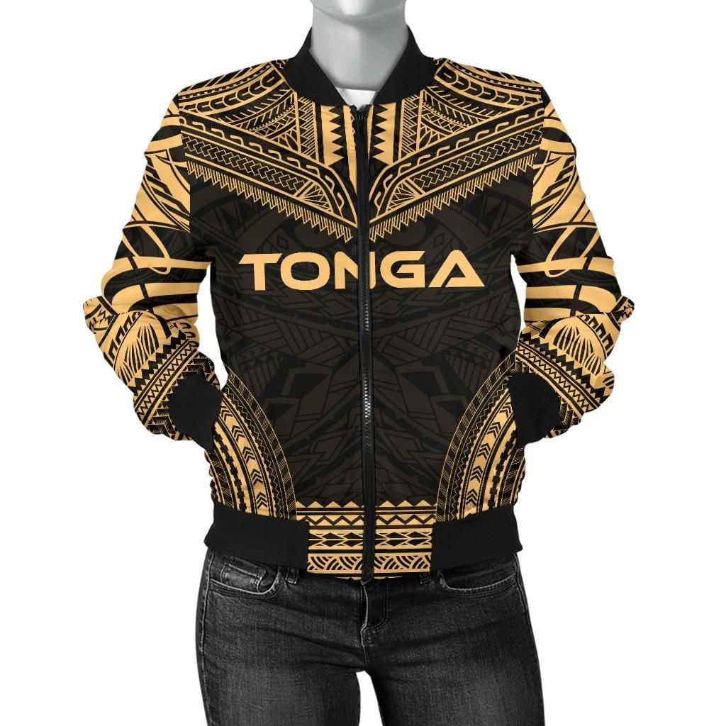 Tonga Polynesian Chief Women'S Bomber Jacket - Gold Version - Bn10 Bomber Jacket Tonga Polynesian Chief Women'S Bomber Jacket - Gold Version - Bn10 Bomber Jacket