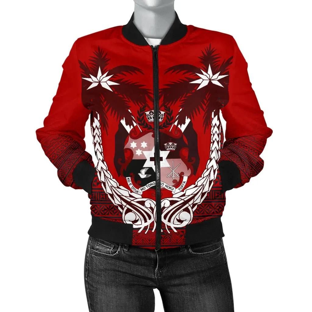 Tonga Polynesian Coconut Women's Bomber Jacket A02 Bomber Jacket Tonga Polynesian Coconut Women's Bomber Jacket A02 Bomber Jacket
