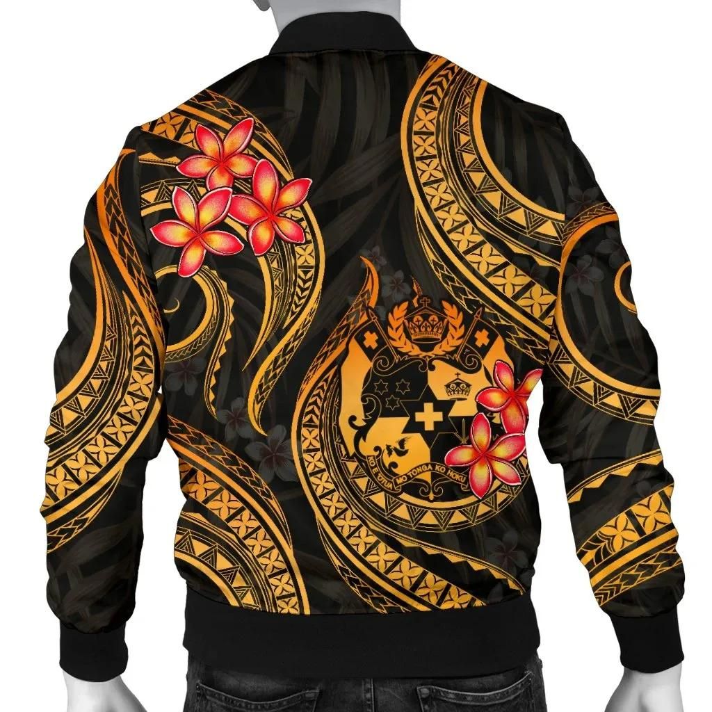 Tonga-Polynesian-Men-Bomber-Jacket-Gold-Plumeria-BN11-Bomber-Jacket-2