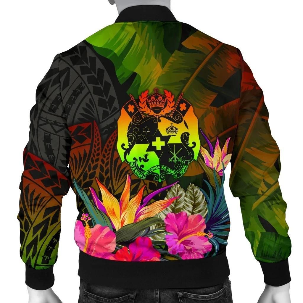 Tonga-Polynesian-Mens-Bomber-Jacket-Hibiscus-and-Banana-Leaves-BN15-Bomber-Jacket-1