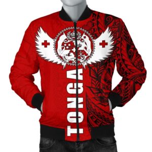Tonga Polynesian Men's Bomber Jacket - Tonga Wings - BN15 Bomber Jacket