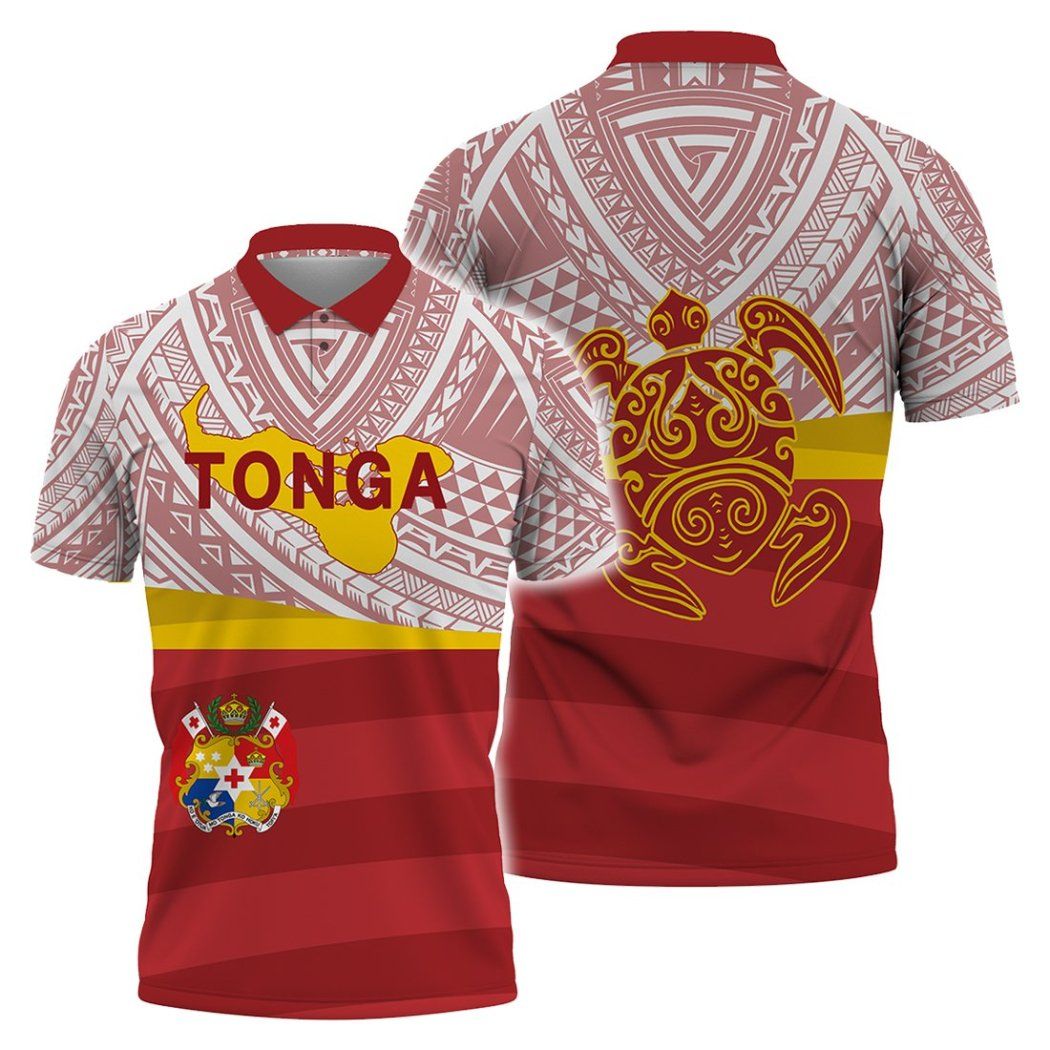 Tonga Polynesian Pattern Style Polo Shirt All Over Print Tonga Polynesian Pattern Style Polo Shirt All Over Print