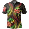 Tonga Polynesian Polo Shirt - Reggae Plumeria - BN11