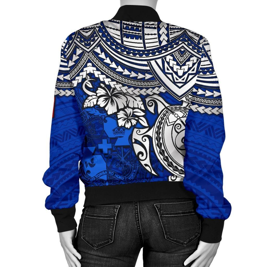 Tonga-Polynesian-bBomber-Jacket-Women-Blue-Turtle-BN15-Bomber-Jacket-2