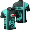 Tonga Turquoise Polo Shirt- Boba Style - AH - J14