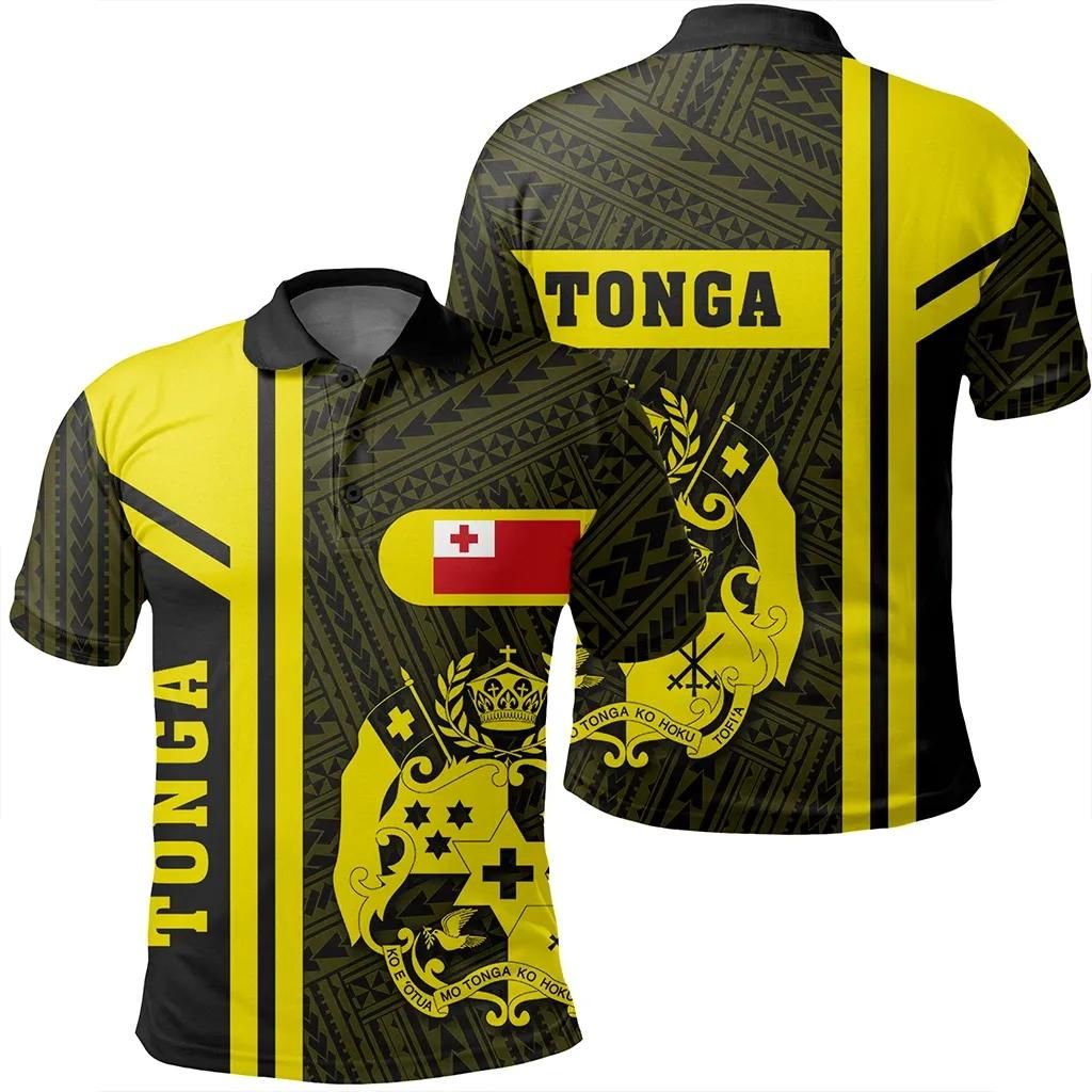Tonga Yellow Polo Shirt- Boba Style - AH - J14 Tonga Yellow Polo Shirt- Boba Style - AH - J14