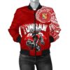 Tongan Strong Polynesian Tattoo Women's Bomber Jacket A77 Bomber Jacket