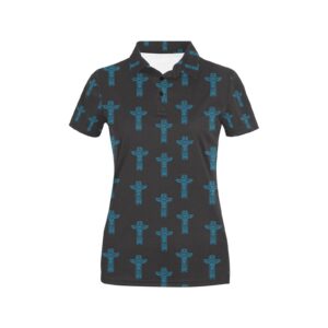 Totem Print Design Lks304 Women'S Polo Shirt