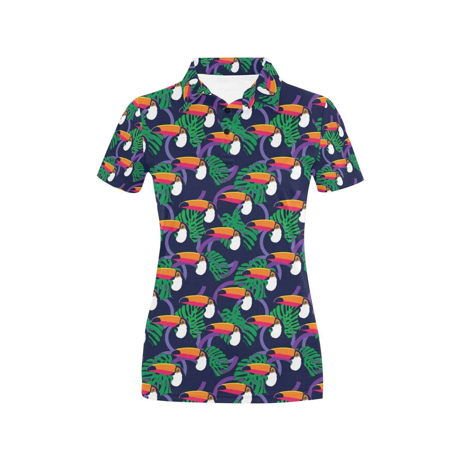Toucan Print Design Lks302 Women'S Polo Shirt Toucan Print Design Lks302 Women'S Polo Shirt