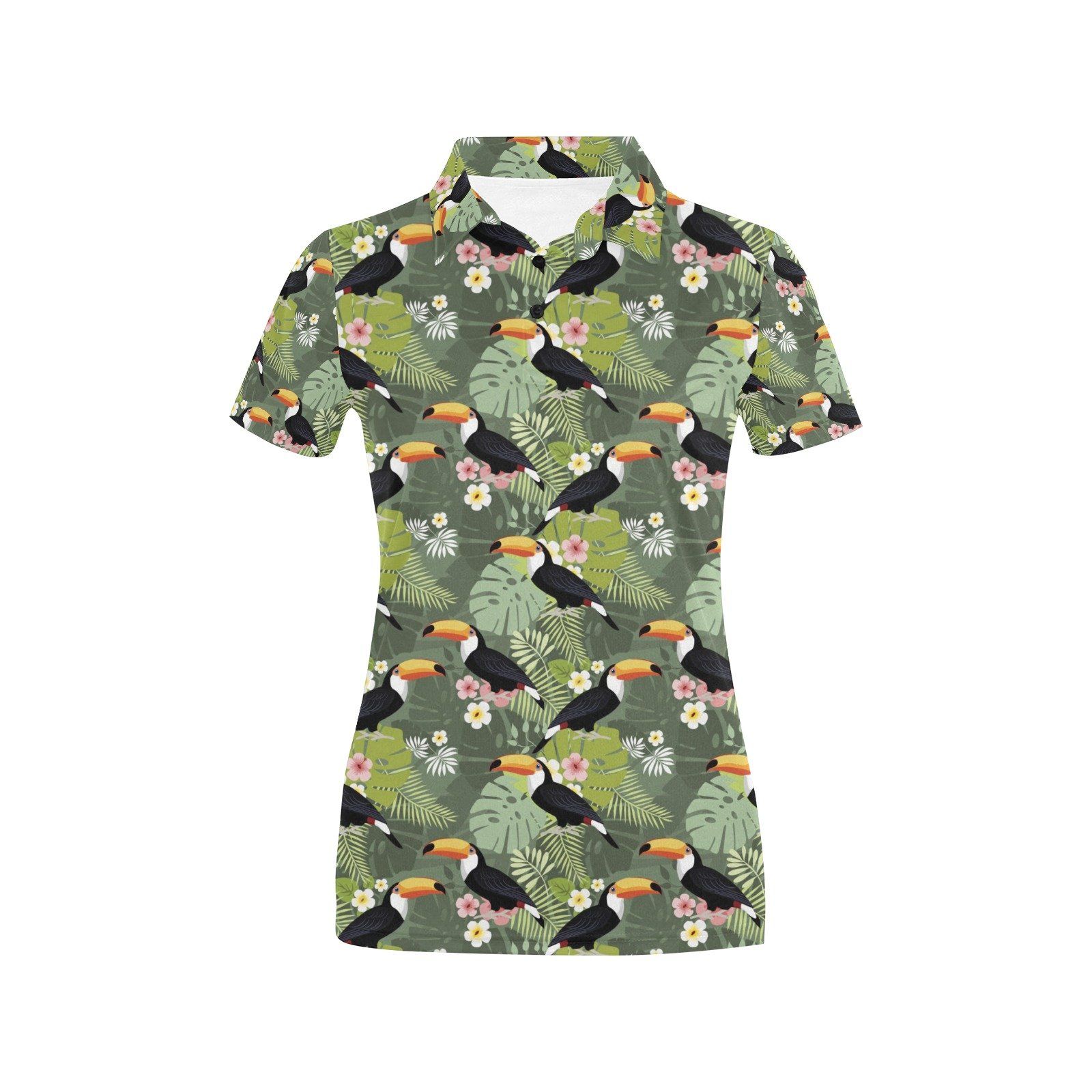 Toucan Print Design Lks304 Women'S Polo Shirt Toucan Print Design Lks304 Women'S Polo Shirt