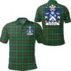 Trahaearn (GOCH OF LLYN) Wales Polo Shirt - Welsh National Tartan A7