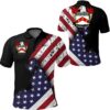 Travers USA Polo Shirt - Special Grunge Flag - American Family Crest A7