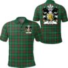 Trevor (or TUDOR TREFOR) Wales Polo Shirt - Welsh National Tartan A7