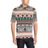 Tribal Aztec Indians Pattern Men Polo Shirt