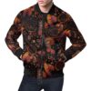 Tribal Dream Catcher Feather Pattern Print Mens Bomber Jacket