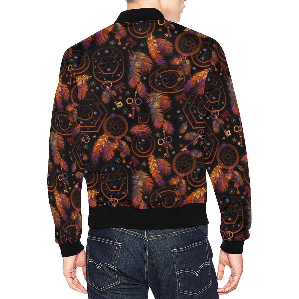 Tribal-Dream-Catcher-Feather-Pattern-Print-Mens-Bomber-Jacket-2