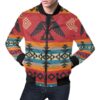 Tribal Navajo Native Indians American Aztec Print Mens Bomber Jacket