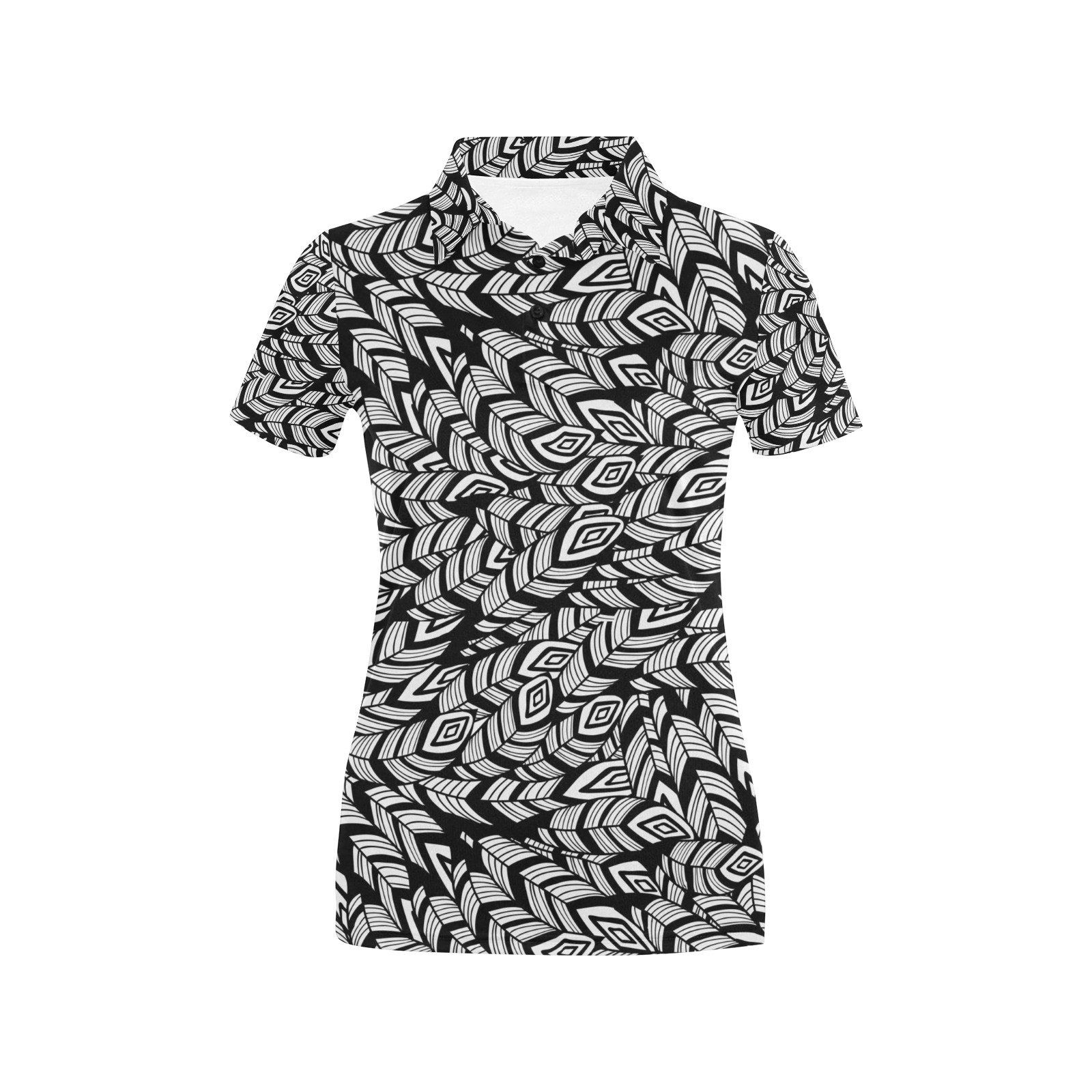 Tribal Pattern Print Design Lks302 Women'S Polo Shirt Tribal Pattern Print Design Lks302 Women'S Polo Shirt