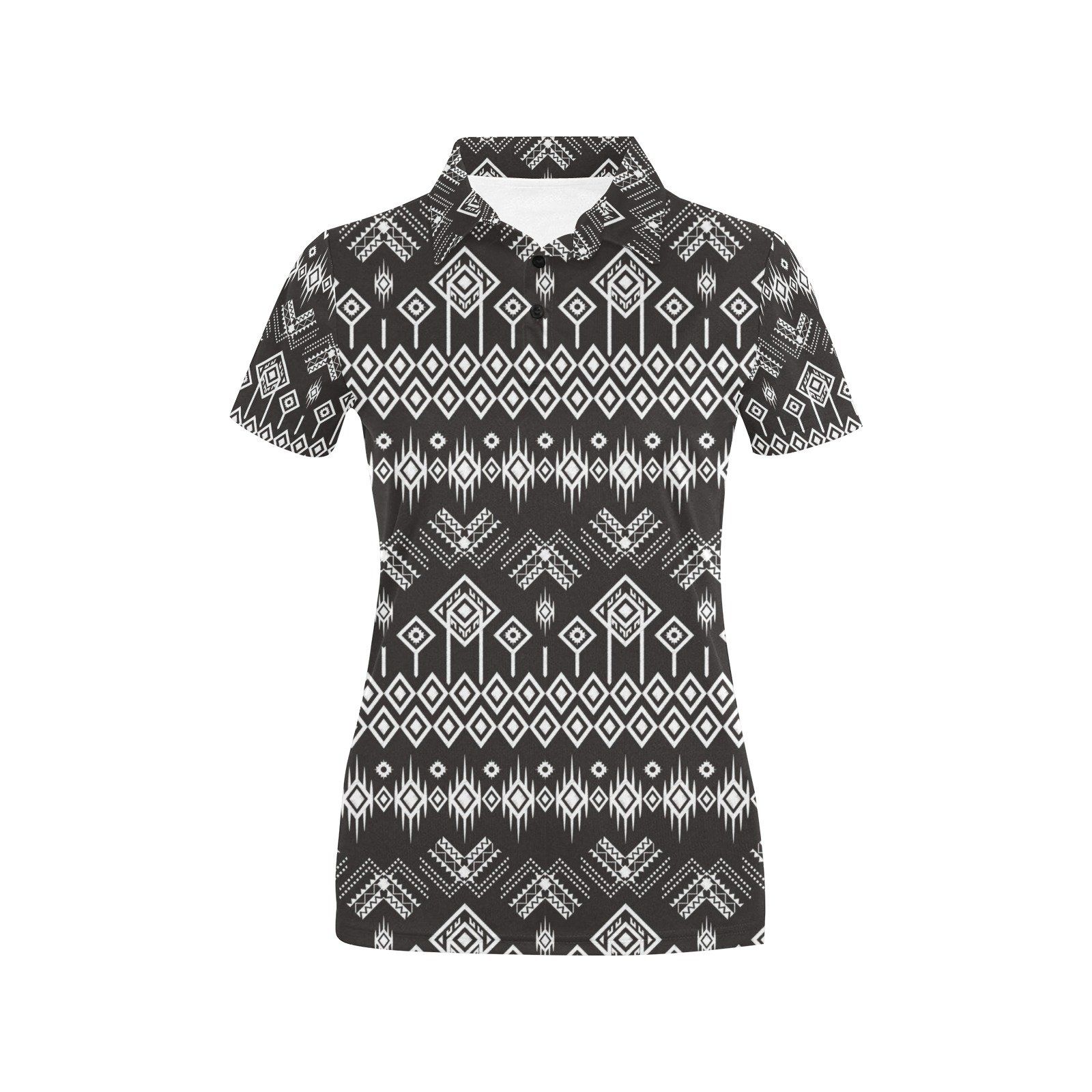 Tribal Pattern Print Design Lks304 Women'S Polo Shirt Tribal Pattern Print Design Lks304 Women'S Polo Shirt