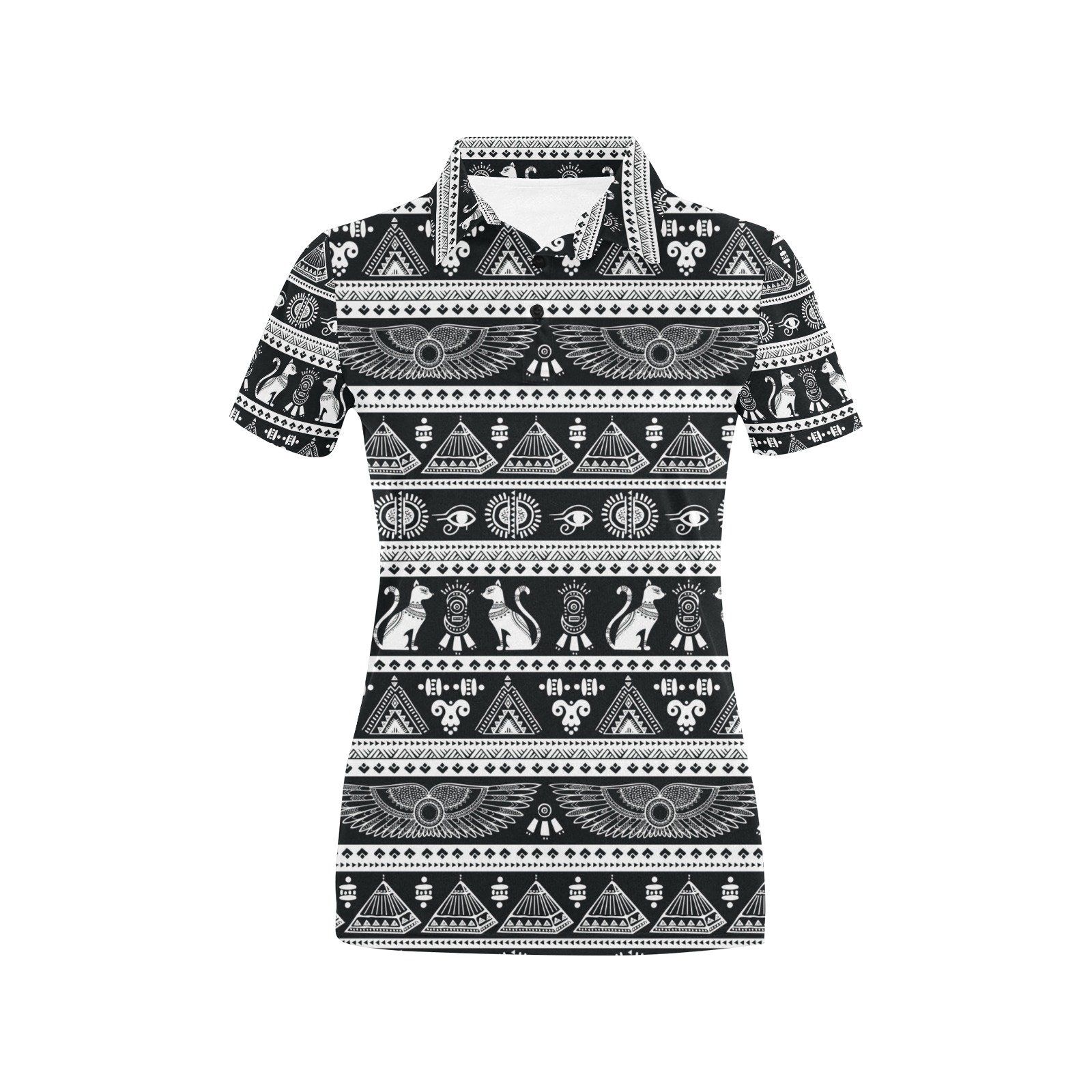 Tribal Pattern Print Design Lks305 Women'S Polo Shirt Tribal Pattern Print Design Lks305 Women'S Polo Shirt
