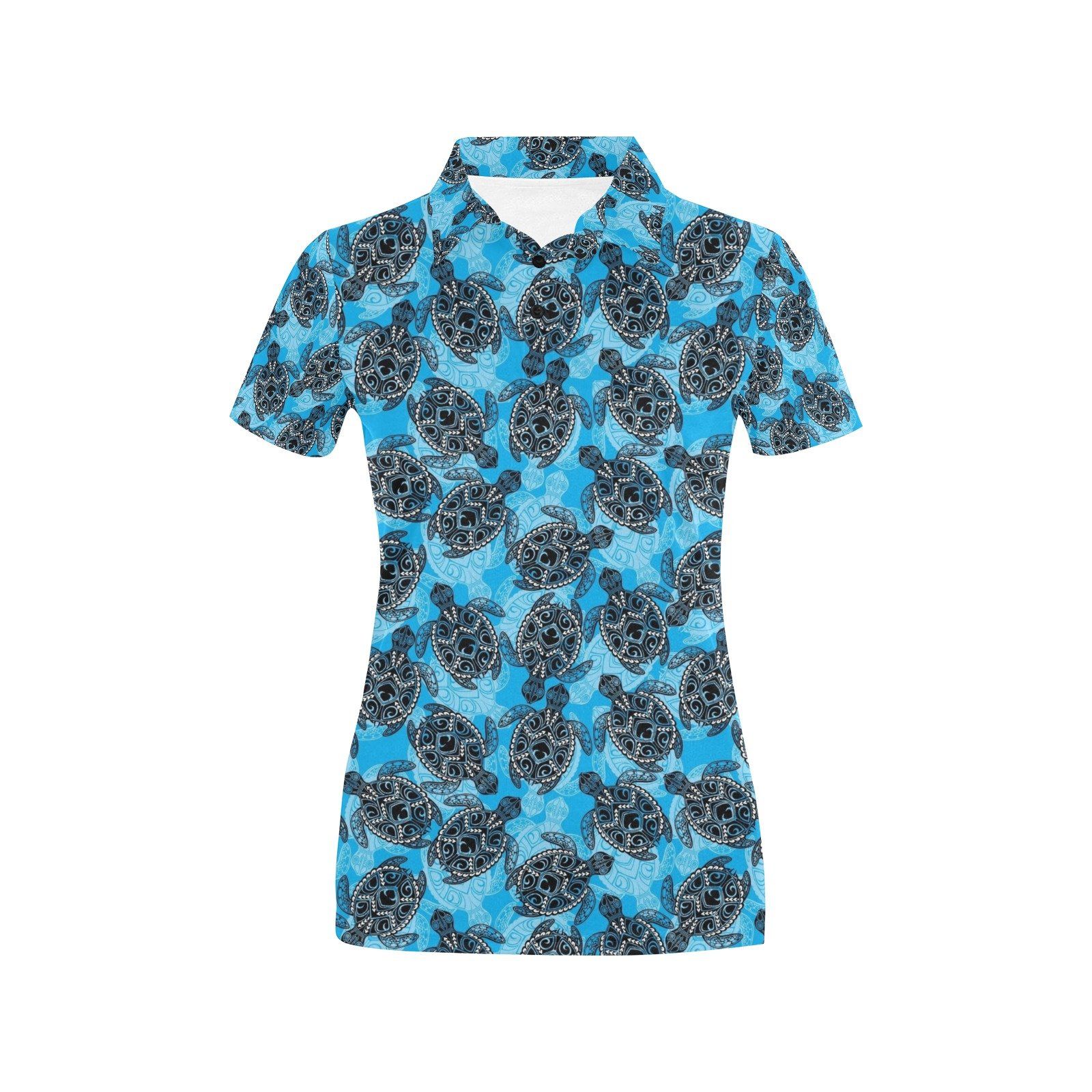 Tribal Pattern Print Design Lks307 Women'S Polo Shirt Tribal Pattern Print Design Lks307 Women'S Polo Shirt