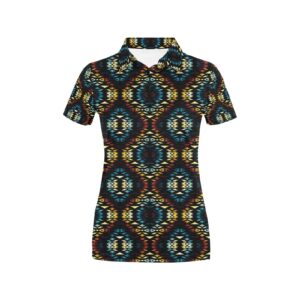 Tribal Pattern Print Design Lks309 Women'S Polo Shirt