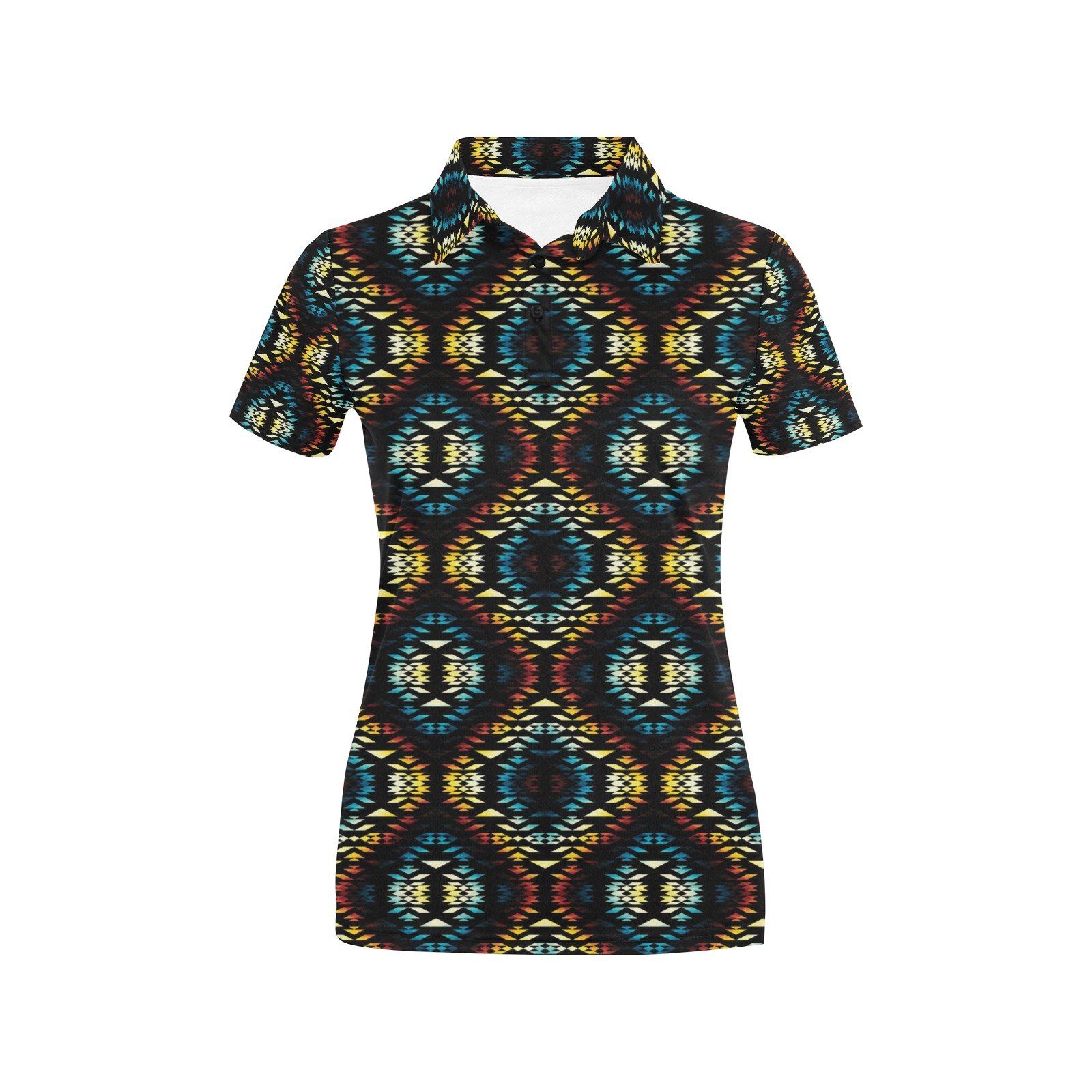 Tribal Pattern Print Design Lks309 Women'S Polo Shirt Tribal Pattern Print Design Lks309 Women'S Polo Shirt