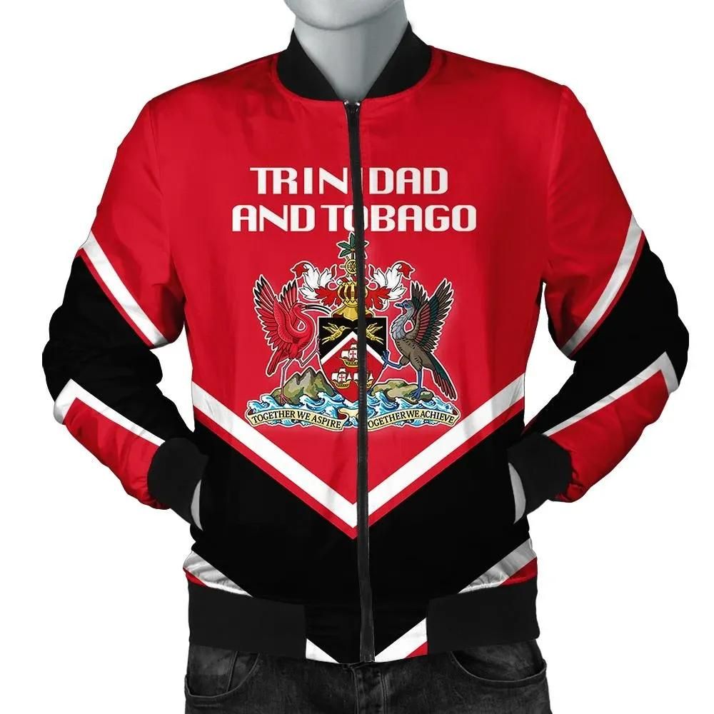 Trinidad and Tobago Coat Of Arms Men Bomber Jacket Lucian Style J5W Bomber Jacket Trinidad and Tobago Coat Of Arms Men Bomber Jacket Lucian Style J5W Bomber Jacket