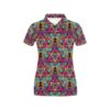 Trippy Print Design Lks303 Women'S Polo Shirt