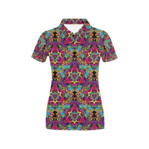 Trippy Print Design Lks303 Women'S Polo Shirt
