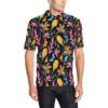 Tropical Flower Pattern Print Design Tf016 Men Polo Shirt