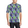 Tropical Flower Pattern Print Design Tf019 Men Polo Shirt