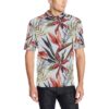 Tropical Flower Pattern Print Design Tf021 Men Polo Shirt