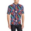 Tropical Flower Pattern Print Design Tf023 Men Polo Shirt