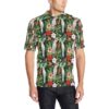 Tropical Flower Pattern Print Design Tf03 Men Polo Shirt