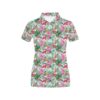 Tropical Flower Print Design Lks304 Women'S Polo Shirt