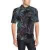 Tropical Palm Leaves Pattern Brightness Men Polo Shirt