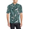 Tropical Palm Leaves Pattern Men Polo Shirt