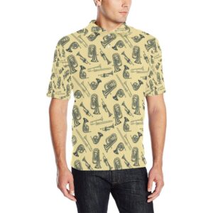 Tuba Pattern Print Design 01 Men Polo Shirt