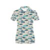 Tuna Fish Print Design Lks302 Women'S Polo Shirt