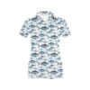 Tuna Fish Print Design Lks303 Women'S Polo Shirt