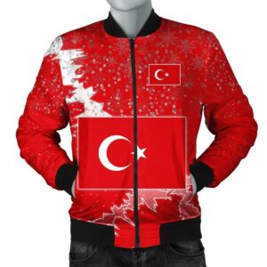 Turkey Christmas Coat Of Arms Men Bomber Jacket X Style J78 Bomber Jacket