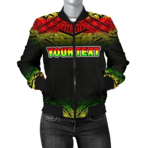 Turtle Women's Bomber Jacket - Custom Reggae Fog Style - BN09 Bomber Jacket