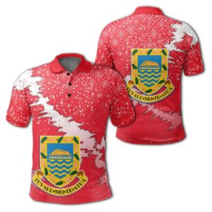 Tuvalu Coat Of Arms - Polo Shirt - Red - X Style - J82