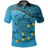 Tuvalu Flag Polo Shirt A02