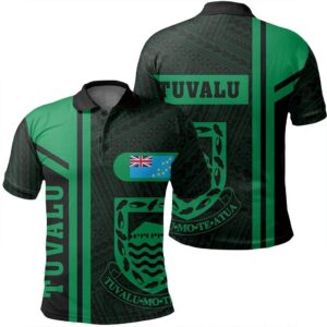 Tuvalu Green Polo Shirt- Boba Style - AH - J14