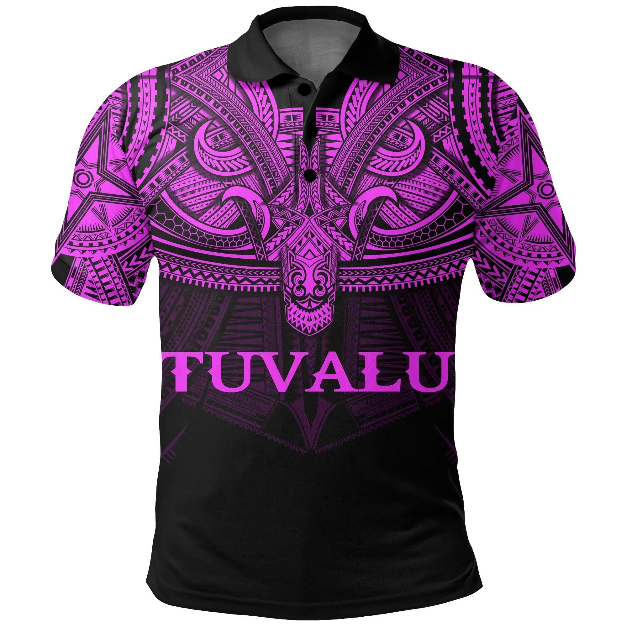 Tuvalu (Pink) Polo Shirt Polynesian A15 Tuvalu (Pink) Polo Shirt Polynesian A15