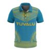 Tuvalu Polo Shirt - Polynesian Chief Flag Version - BN10